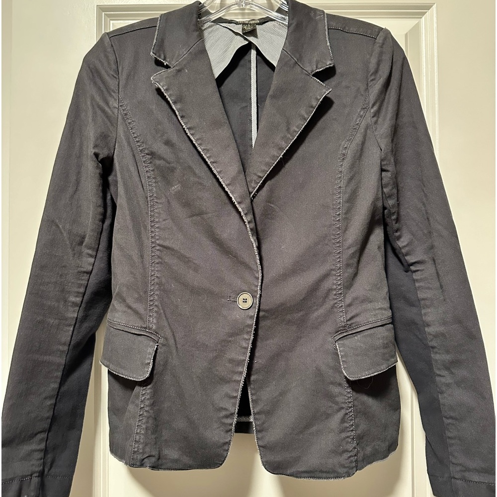 Peyton Jensen Jacket Small S Navy Blue Blazer Sport Coat Evereve Womens